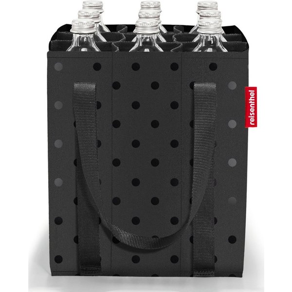 REISENTHEL® Einkaufsshopper bottlebag glossy dots black