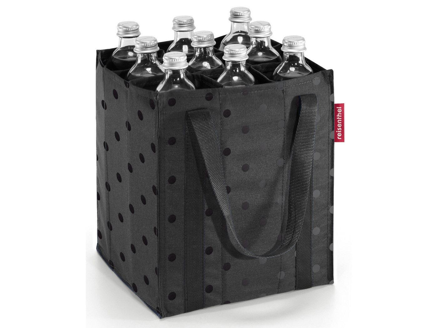 REISENTHEL® Einkaufsshopper bottlebag glossy dots black – Bild 2 von 4