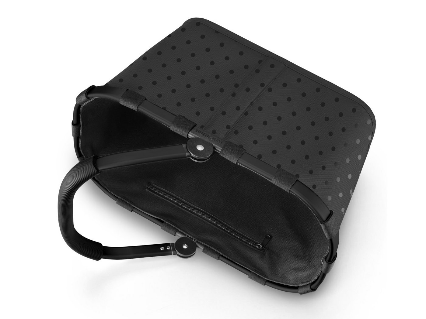 REISENTHEL® Einkaufsshopper carrybag frame glossy dots black – Bild 4 von 5