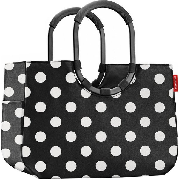 REISENTHEL® Einkaufsshopper LOOPSHOPPER L, Schwarz, Weiß, Polyester, 25 l, Aluminium, Wasserabweisend