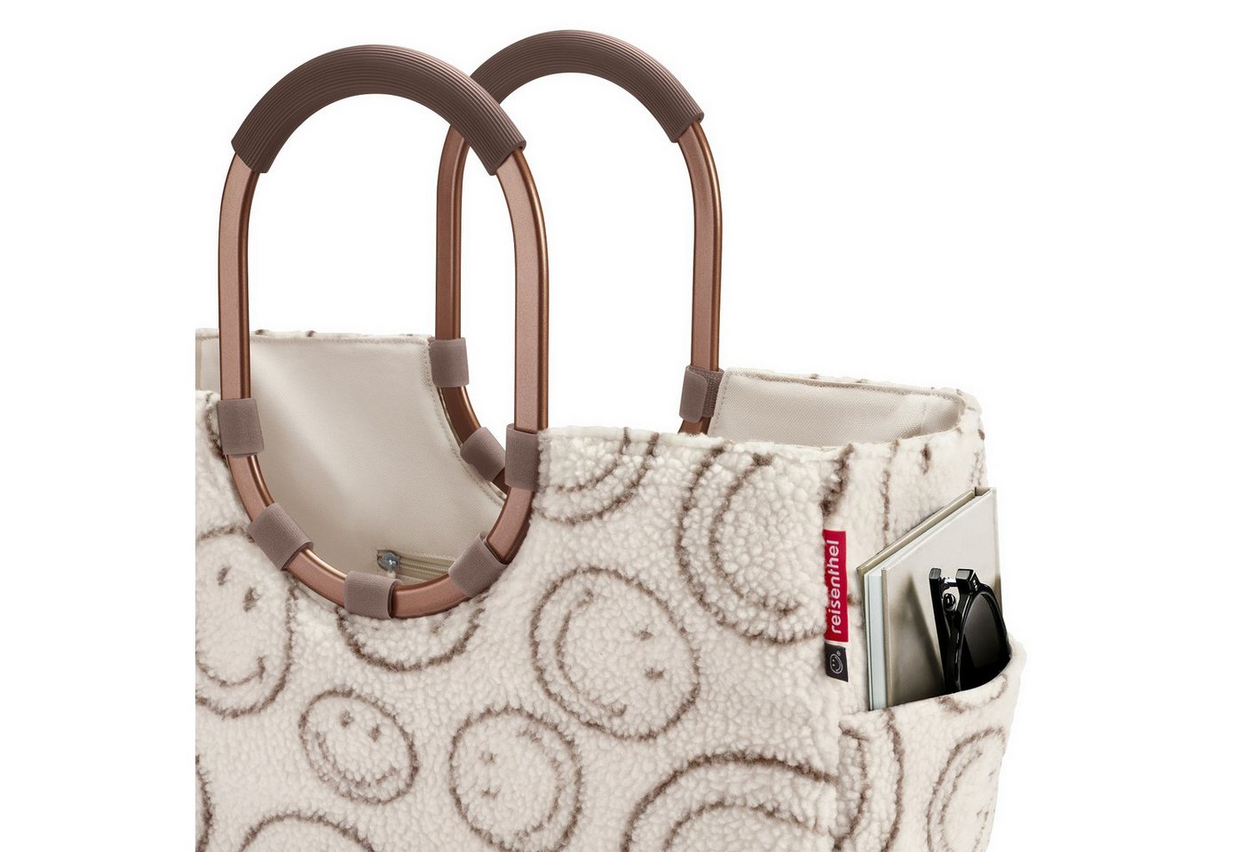 REISENTHEL® Einkaufsshopper Loopshopper L smiley® teddy chocolate – Bild 3 von 4