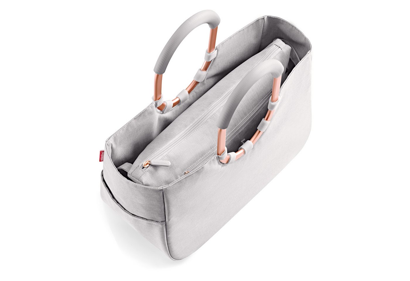 REISENTHEL® Einkaufsshopper loopshopper M, 12 l, Herausnehmbare Innentasche, Standfüße, Innentasche Reißverschluss – Bild 4 von 5