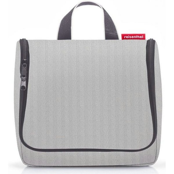 REISENTHEL® Kulturbeutel toiletbag XL herringbone grey, toiletbag XL