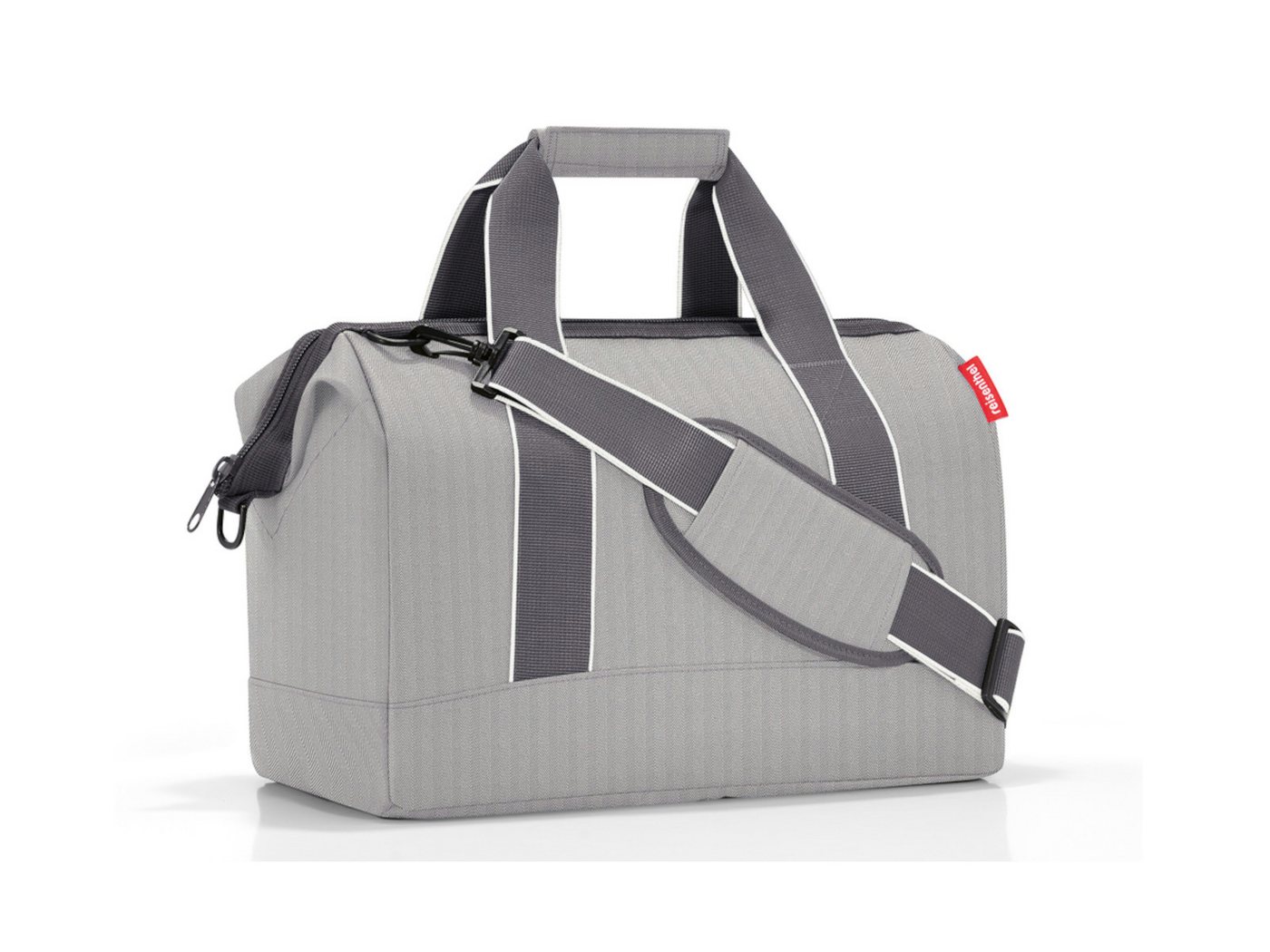 REISENTHEL® Reisetasche allrounder M herringbone grey, allrounder M – Bild 2 von 5