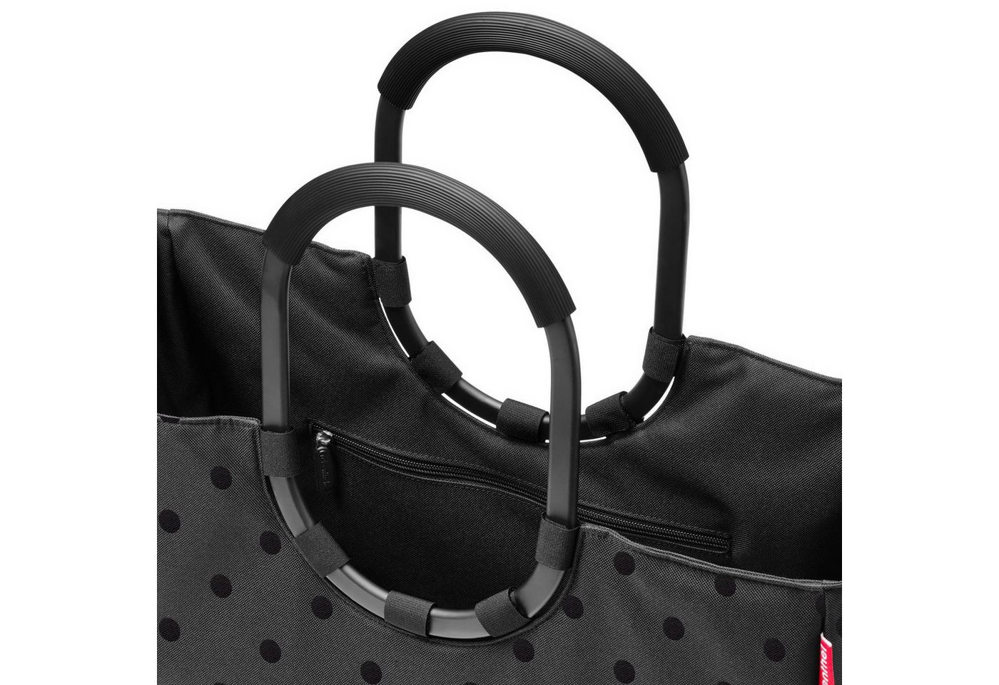 REISENTHEL® Shopper loopshopper L (1-tlg), gepolsterte Griffe, Standfüße, Reißverschlusstasche, Stecktaschen – Bild 2 von 3