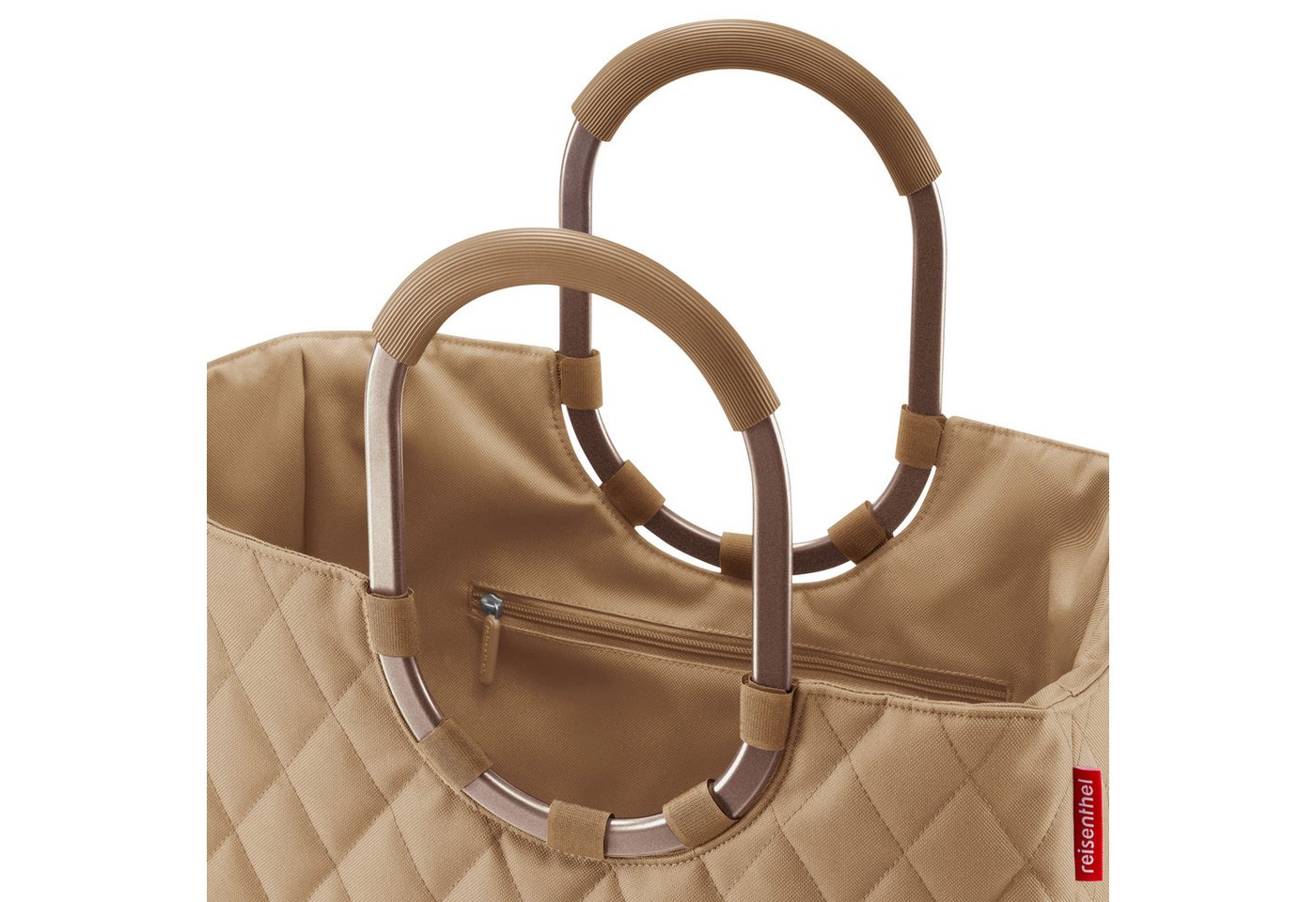 REISENTHEL® Shopper loopshopper L (1-tlg), gepolsterte Griffe, Standfüße, Reißverschlusstasche, Stecktaschen – Bild 4 von 4