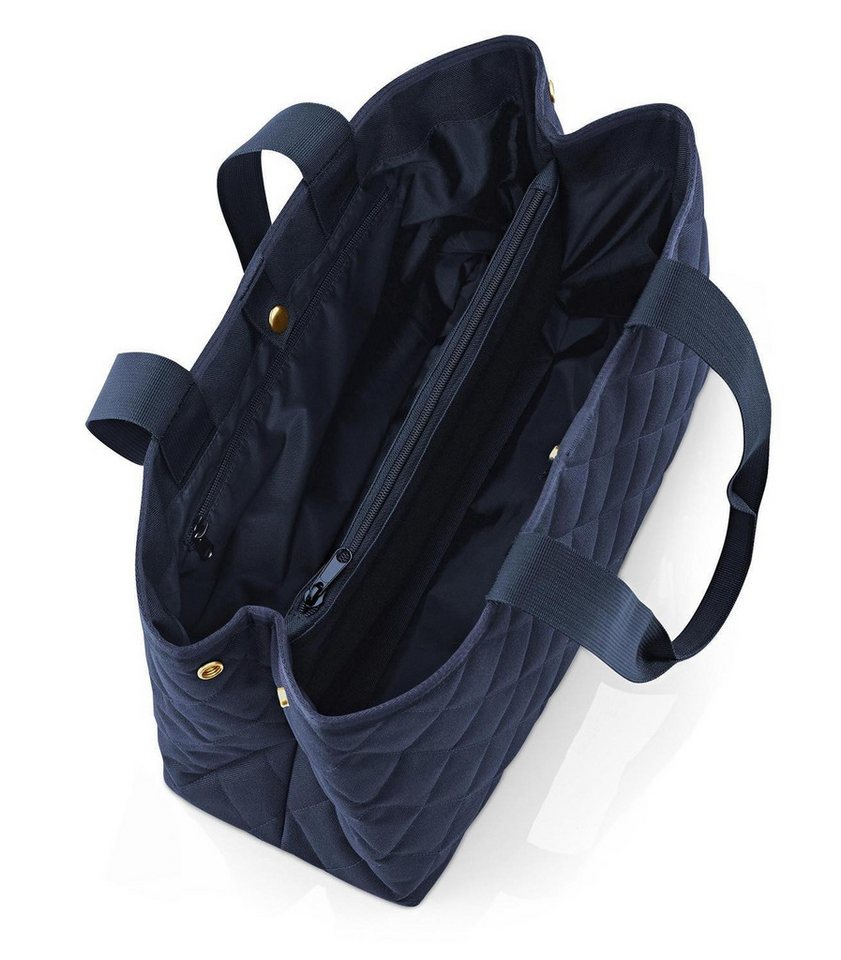 REISENTHEL® Tragetasche CLASSIC SHOPPER L, Dunkelblau, Goldgelb, 12 Liter – Bild 4 von 5