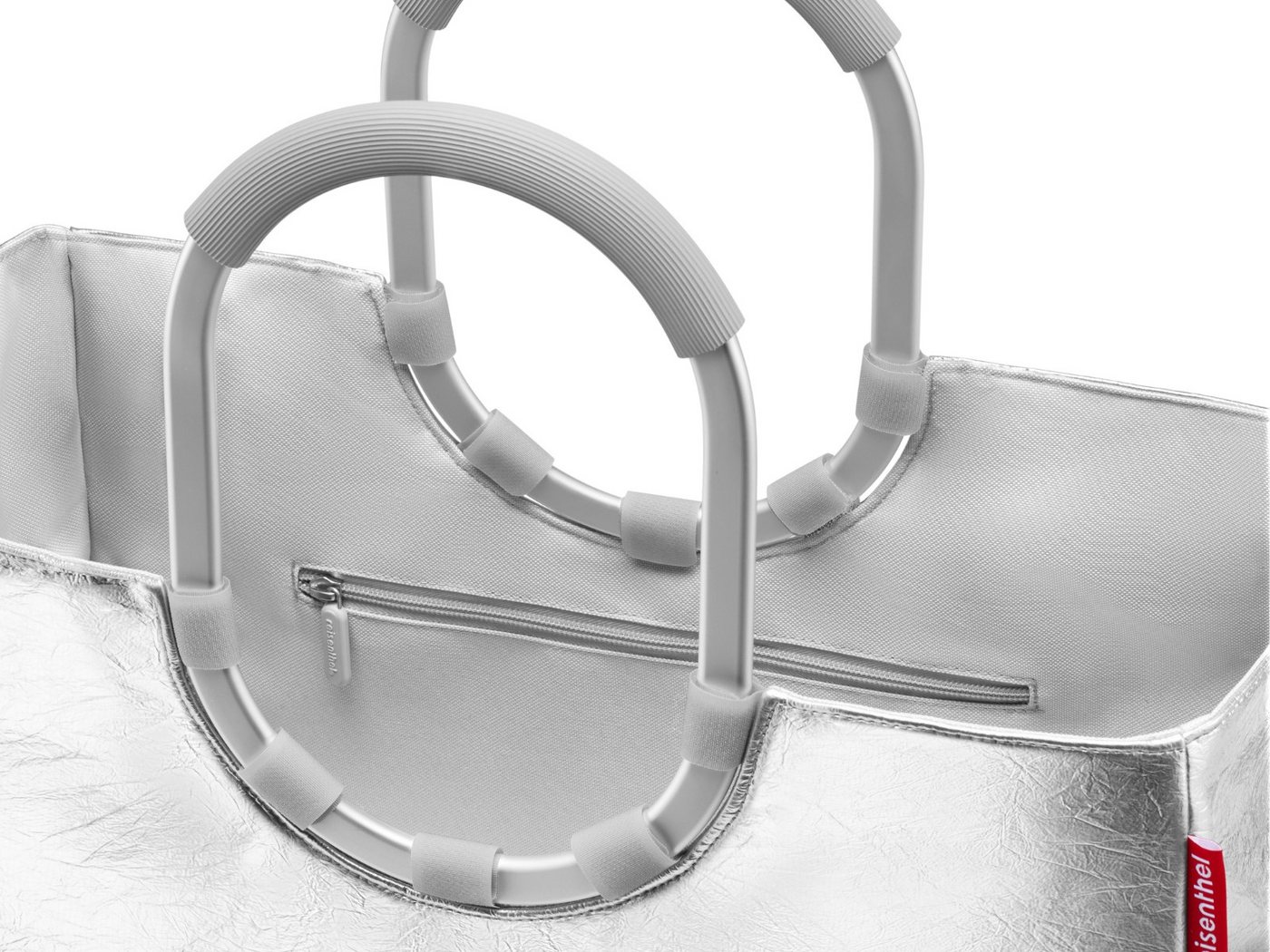 REISENTHEL® Tragetasche loopshopper L silver crackle – Bild 3 von 5