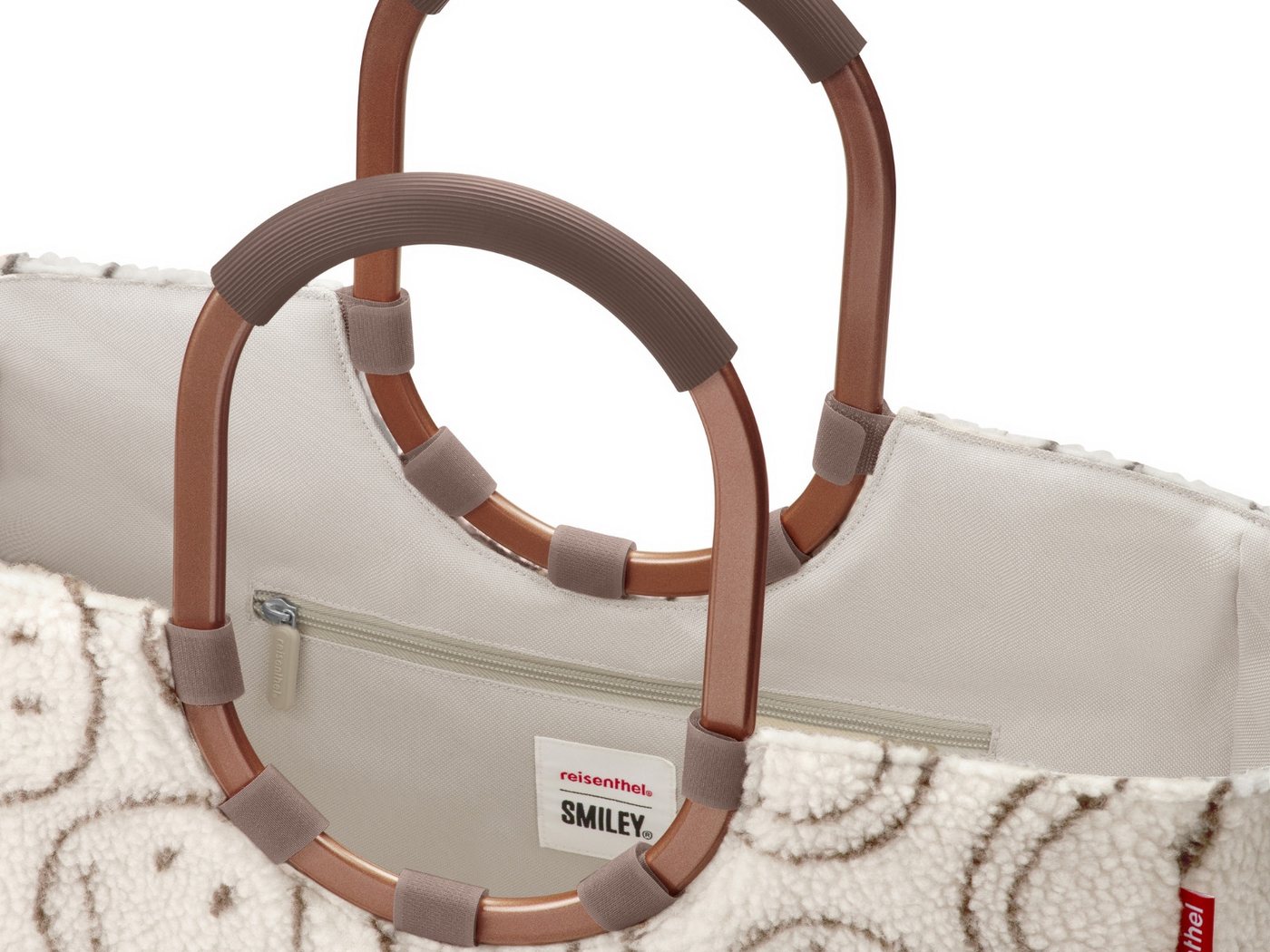 REISENTHEL® Tragetasche loopshopper L smiley® teddy chocolate – Bild 3 von 4