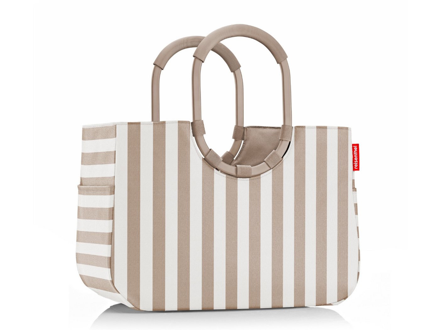REISENTHEL® Tragetasche loopshopper L summerstripes coffee – Bild 2 von 5