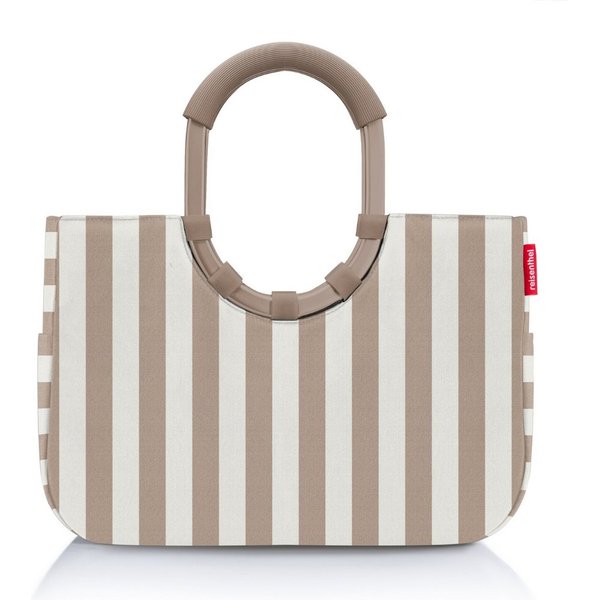 REISENTHEL® Tragetasche loopshopper M summerstripes coffee