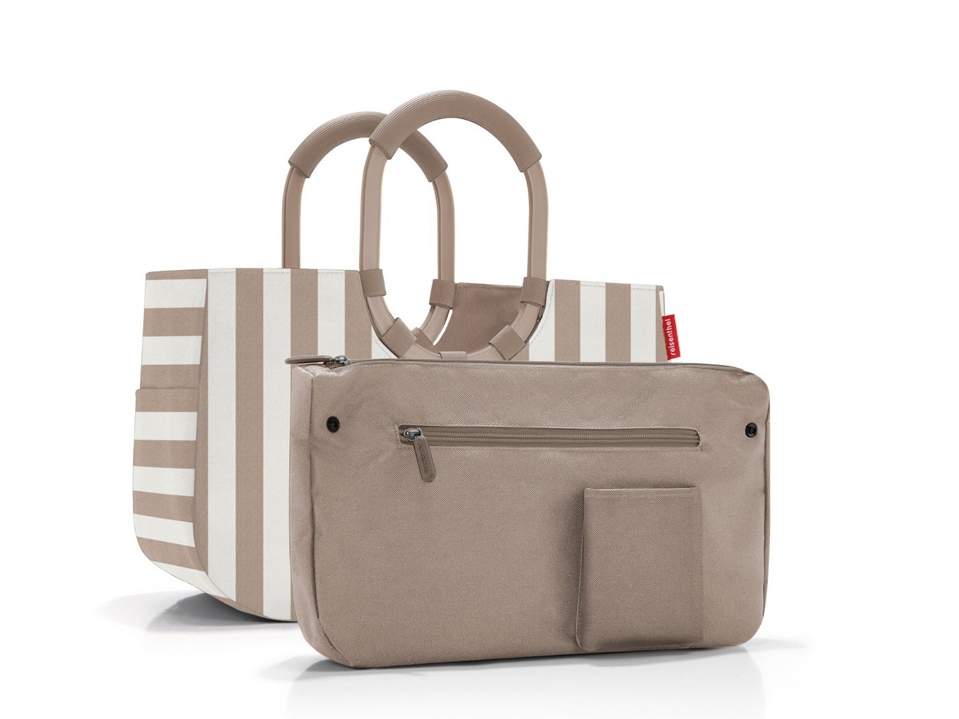 REISENTHEL® Tragetasche loopshopper M summerstripes coffee – Bild 3 von 5