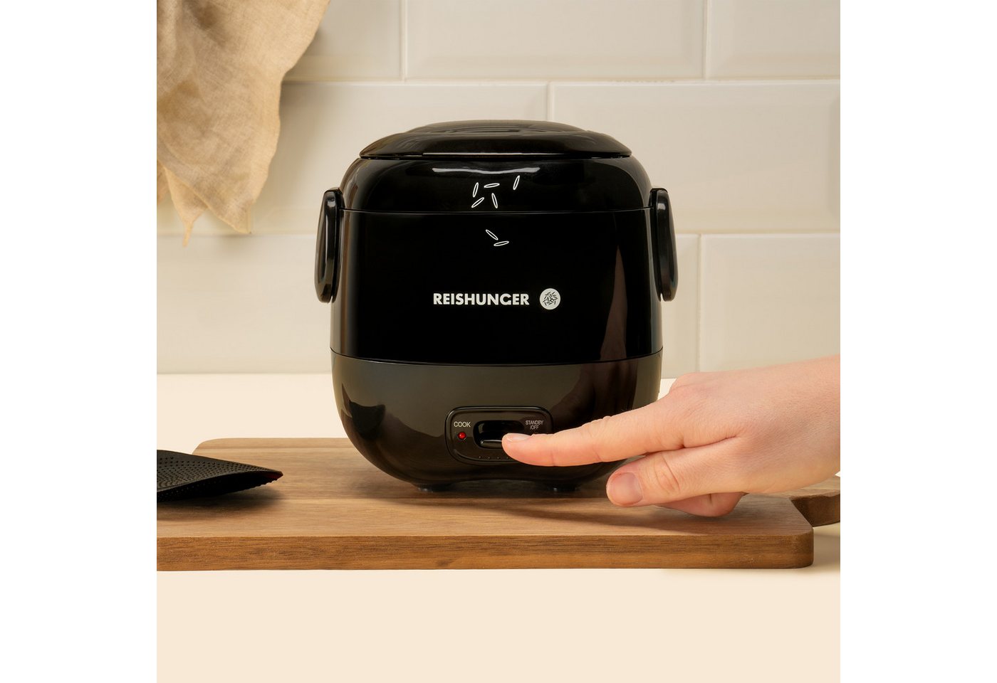 Reishunger Reiskocher Mini Modell – 0,3 L – 1-2 Portionen – Starter Set mit 8 Reissorten – Bild 5 von 5