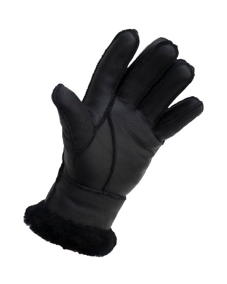 Reissner Lammfelle Lederhandschuhe Finger Handschuhe Nappaleder gefüttert echtes Lammfell (2-St) – Bild 2 von 5