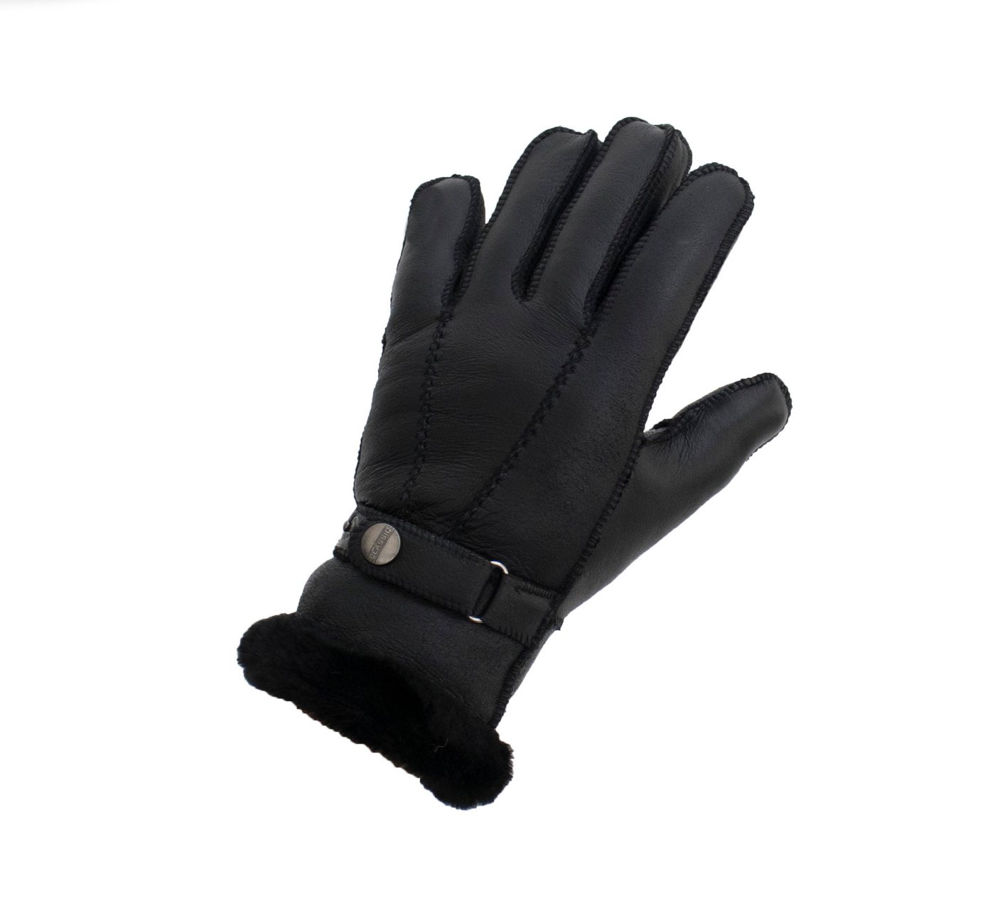 Reissner Lammfelle Lederhandschuhe Finger Handschuhe Nappaleder gefüttert echtes Lammfell (2-St) – Bild 3 von 5