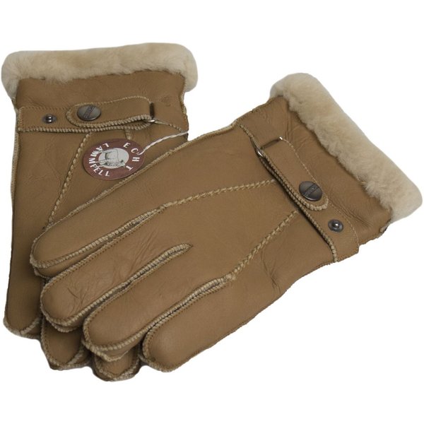 Reissner Lammfelle Lederhandschuhe Finger Handschuhe Nappaleder gefüttert echtes Lammfell (2-St)