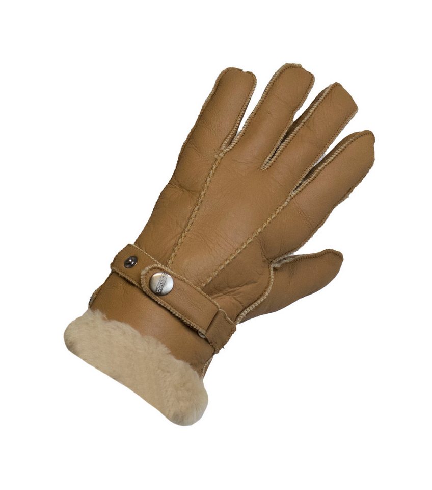 Reissner Lammfelle Lederhandschuhe Finger Handschuhe Nappaleder gefüttert echtes Lammfell (2-St) – Bild 5 von 5