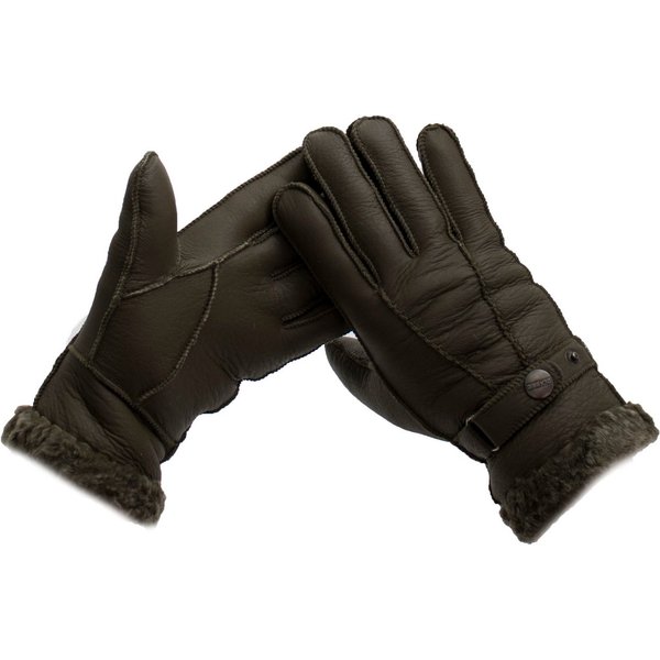 Reissner Lammfelle Lederhandschuhe Finger Handschuhe Nappaleder gefüttert echtes Lammfell (2-St)