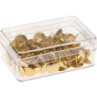 Reißzwecken vermessingt gold, 9 mm Kopfdurchmesser, 100 Stk.