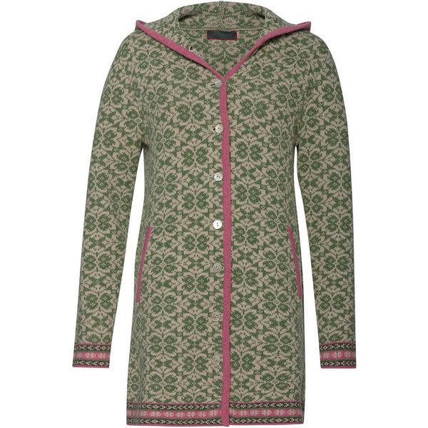 Reitmayer Strickjacke Lange Jacquard-Strickjacke