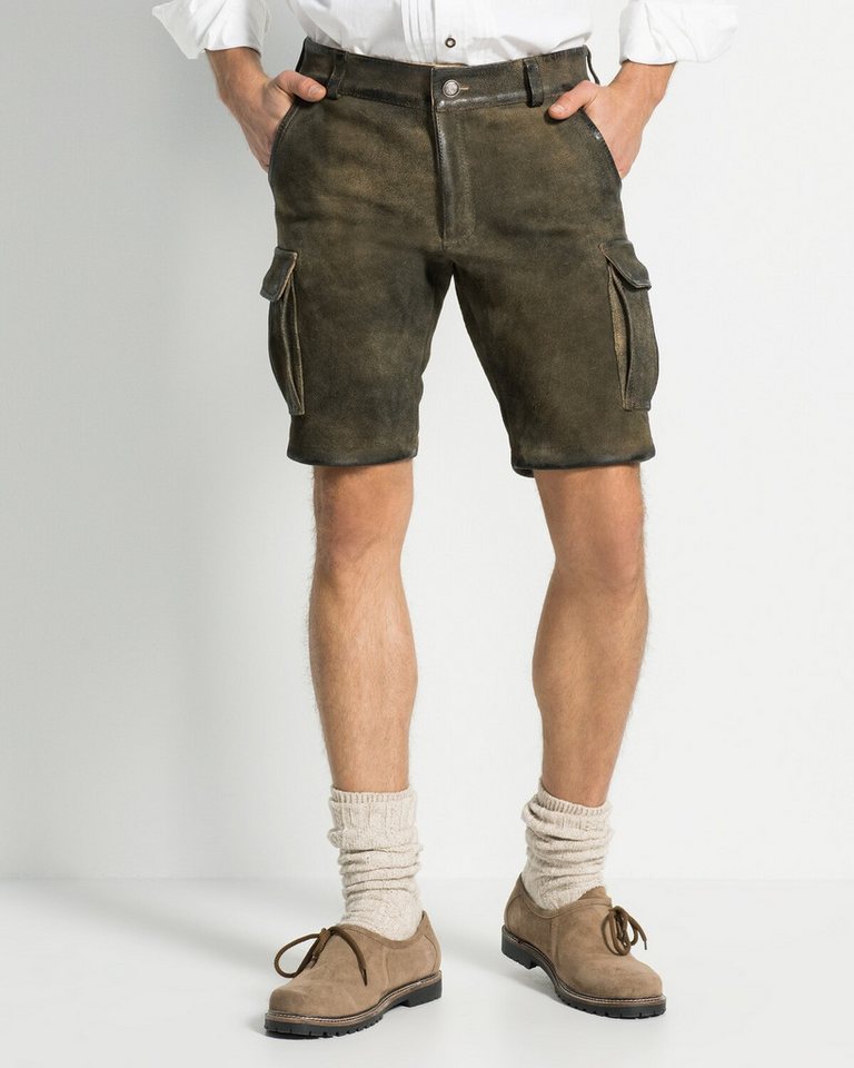 Reitmayer Trachtenhose Kurze Cargo-Lederhose – Bild 4 von 5