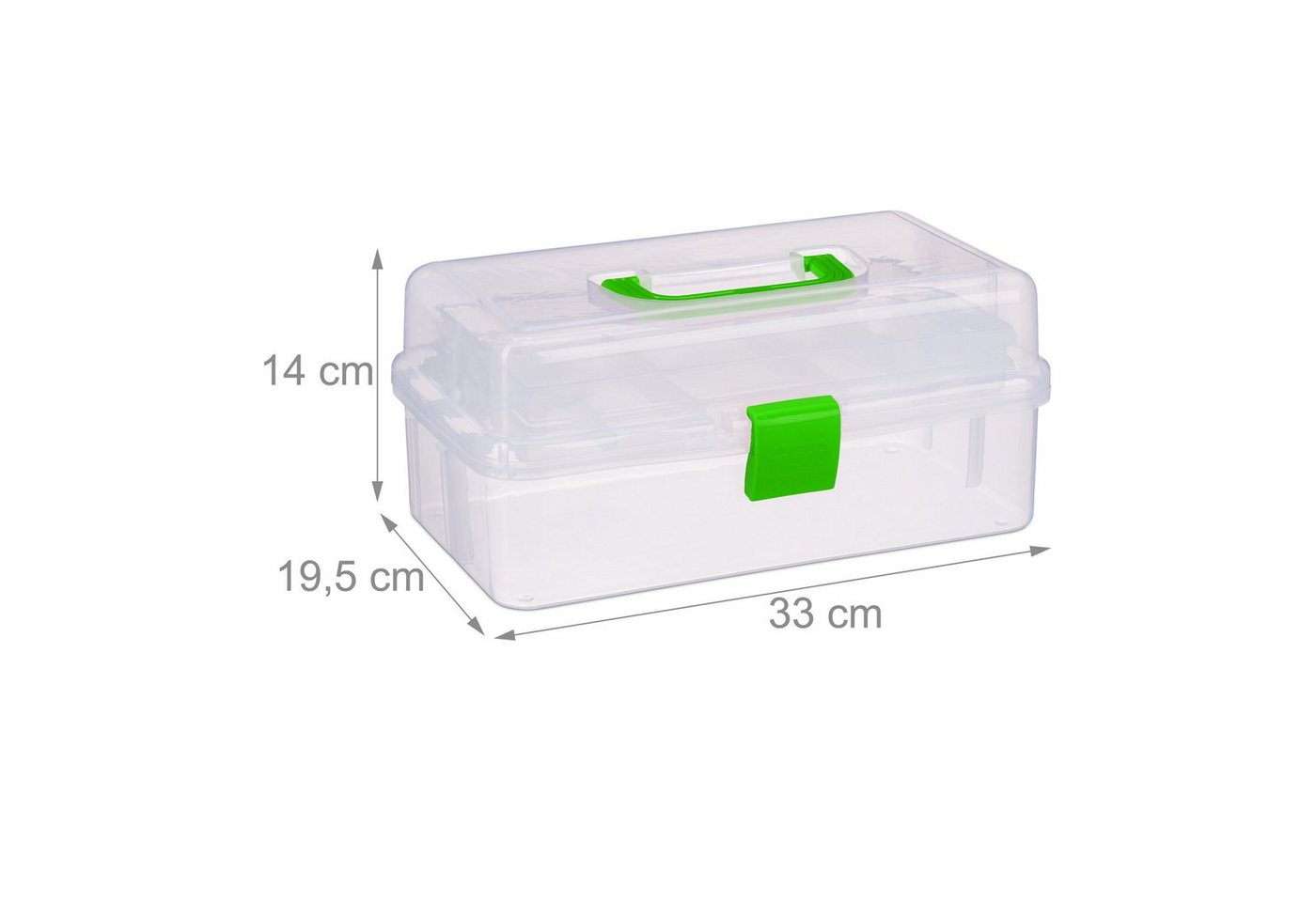 relaxdays Aufbewahrungsbox mit 9 Fächern (1 St), grün – Bild 4 von 5