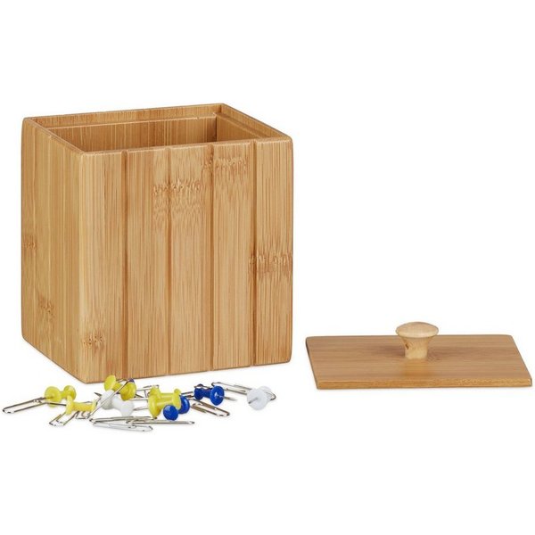 relaxdays Aufbewahrungsbox mit Deckel (1 St)