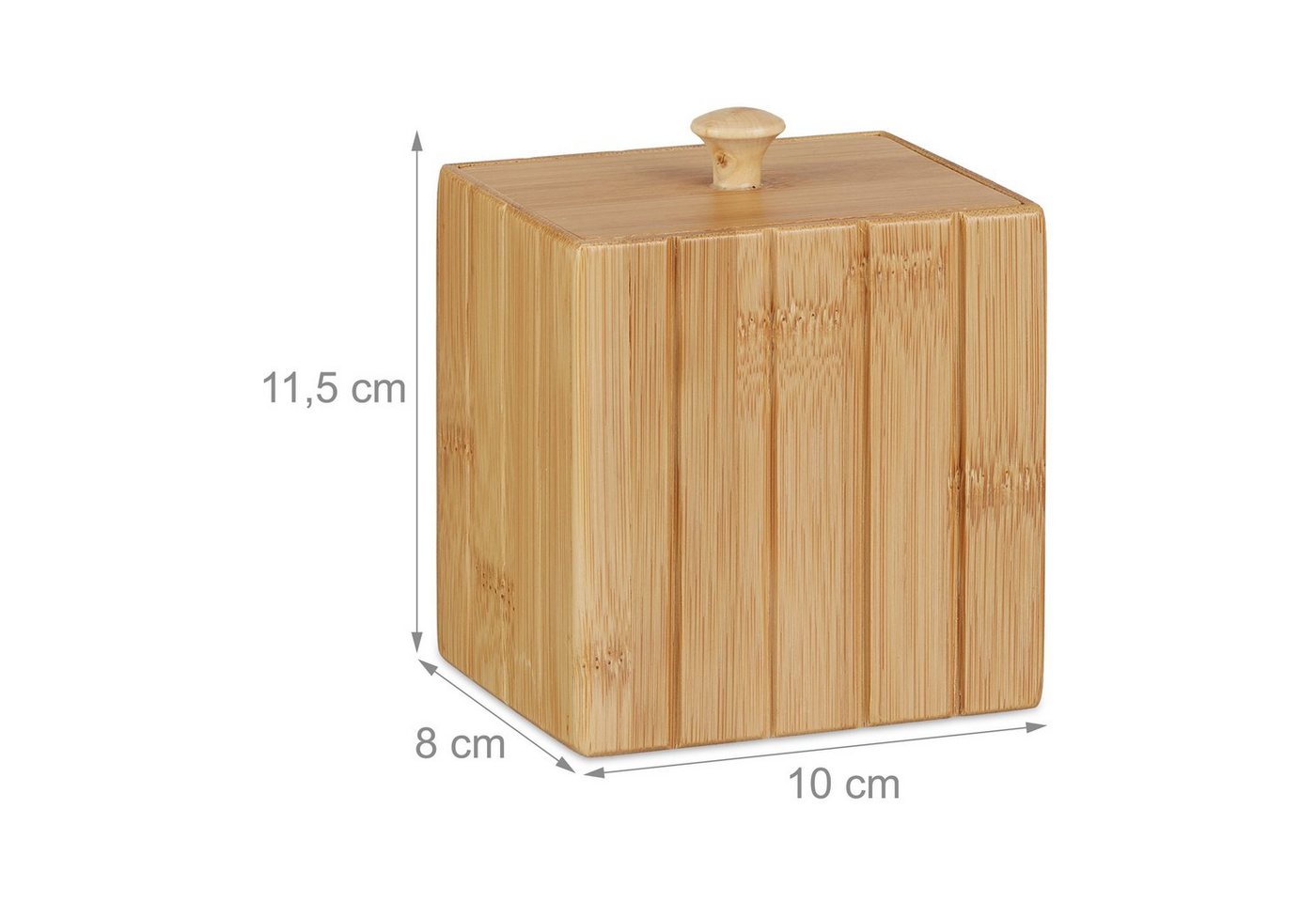 relaxdays Aufbewahrungsbox mit Deckel (1 St) – Bild 2 von 4