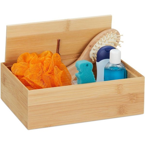 relaxdays Aufbewahrungsbox mit Deckel (1 St)