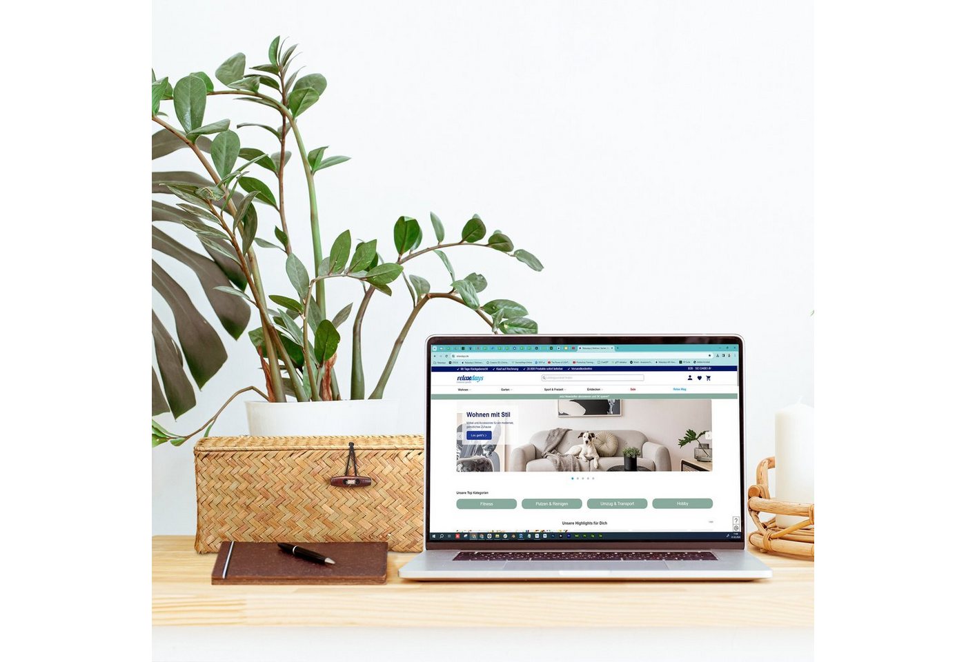 relaxdays Aufbewahrungsbox mit Deckel (1 St) – Bild 3 von 5