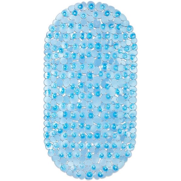relaxdays Badematte Badewannenmatte Steinoptik bunt, Höhe 7 mm, Material: 100 % PVC (Kunststoff), Waschbar bei 30 °C, Optimale Wasserablauf dank kleiner Zwische