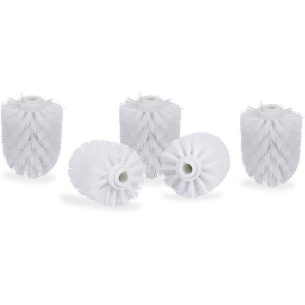 relaxdays Badezimmer-Set WC Bürstenkopf Ersatz im Set 12 mm, (5-St), weiß