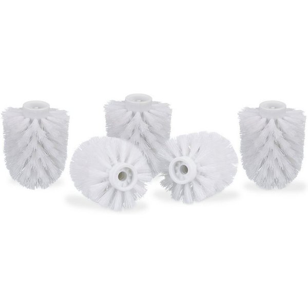 relaxdays Badezimmer-Set WC Bürstenkopf Ersatz-Set 9,5 mm D=8 cm, (5-St), weiß