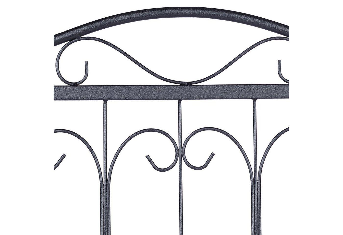 relaxdays Beetbegrenzung Beetzaun Metall 4er Set GOTH, A – Bild 5 von 5