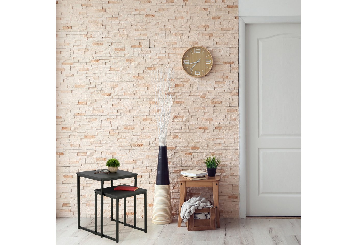 relaxdays Beistelltisch 2er Set (2-St., 2er Set), A – Bild 2 von 5