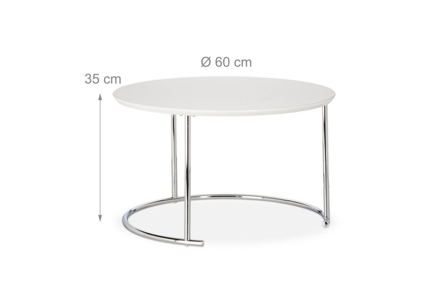 relaxdays Beistelltisch 2er Set Satztisch (2-St) – Bild 2 von 5