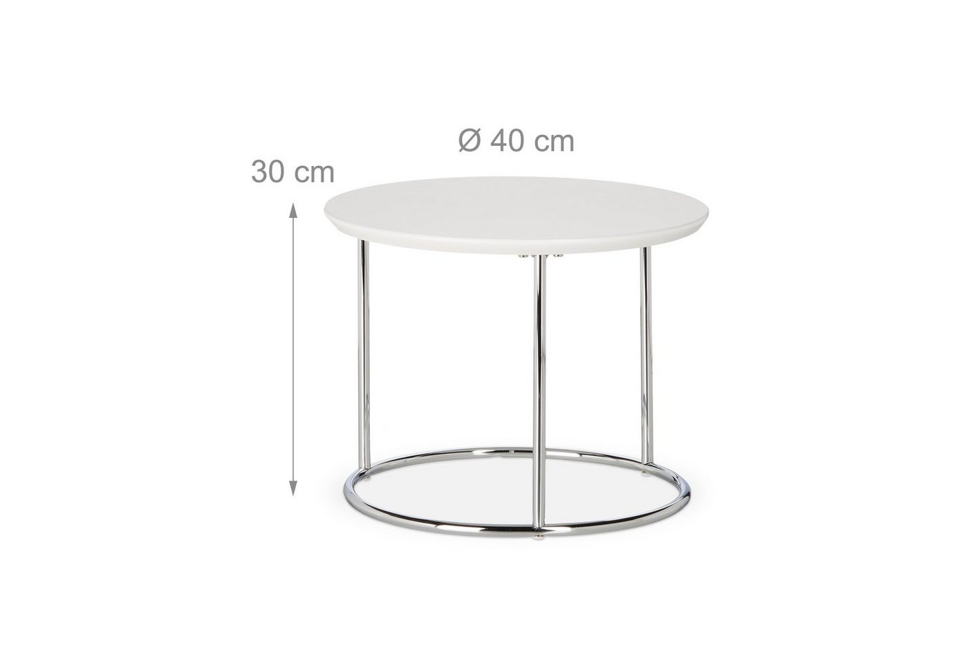 relaxdays Beistelltisch 2er Set Satztisch (2-St) – Bild 3 von 5