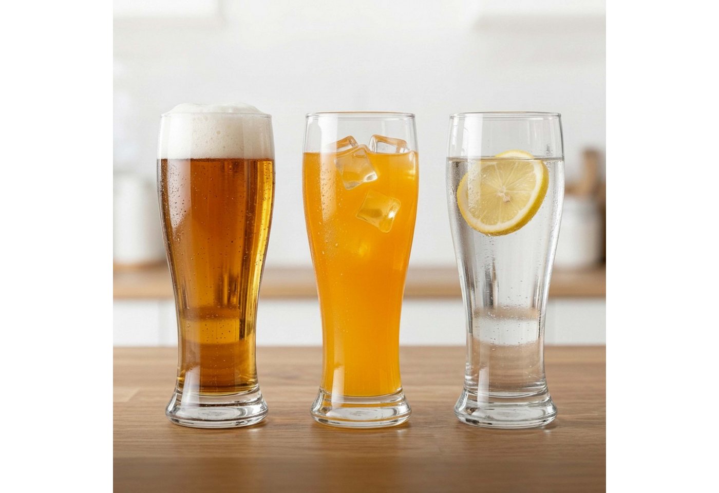 relaxdays Bierglas 6er Set, 6-tlg., Glas – Bild 2 von 5