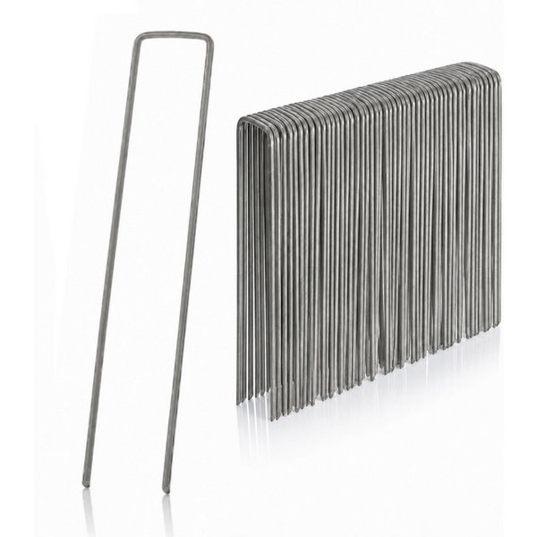 relaxdays Bodenanker Bodenanker 50er Set, für Unkrautvlies, Einschlagen, (50-St)