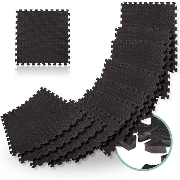 relaxdays Bodenmatte 16 x Schutzmatte Boden Set (8-St)