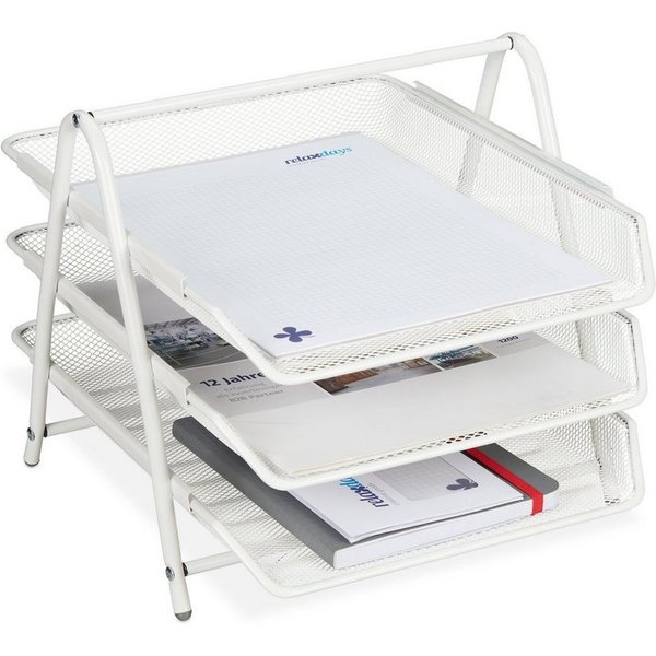 relaxdays Briefablage Dokumentenablage Metall (1-St)