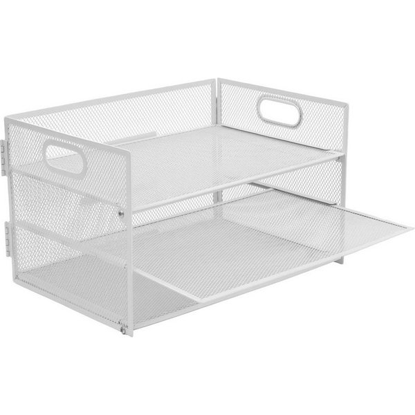 relaxdays Briefablage Dokumentenablage Metall 3 Fächer (1-St), weiß