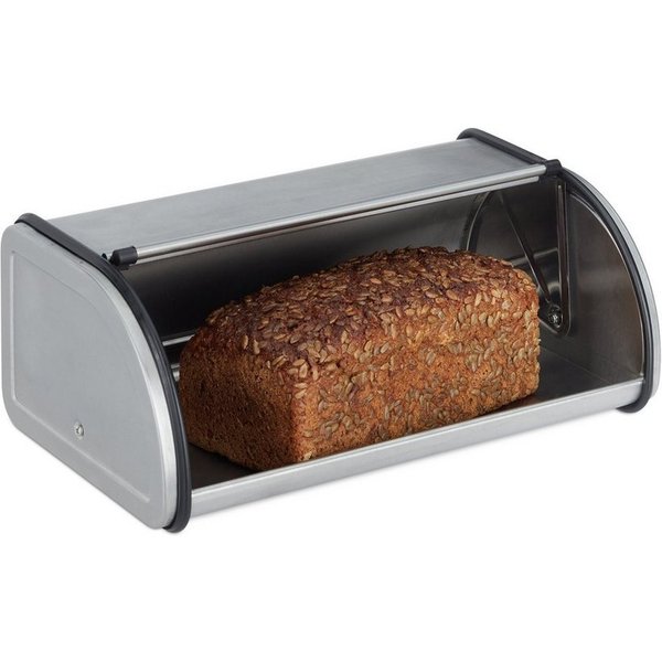 relaxdays Brotkasten Edelstahl, Edelstahl, (1-tlg)
