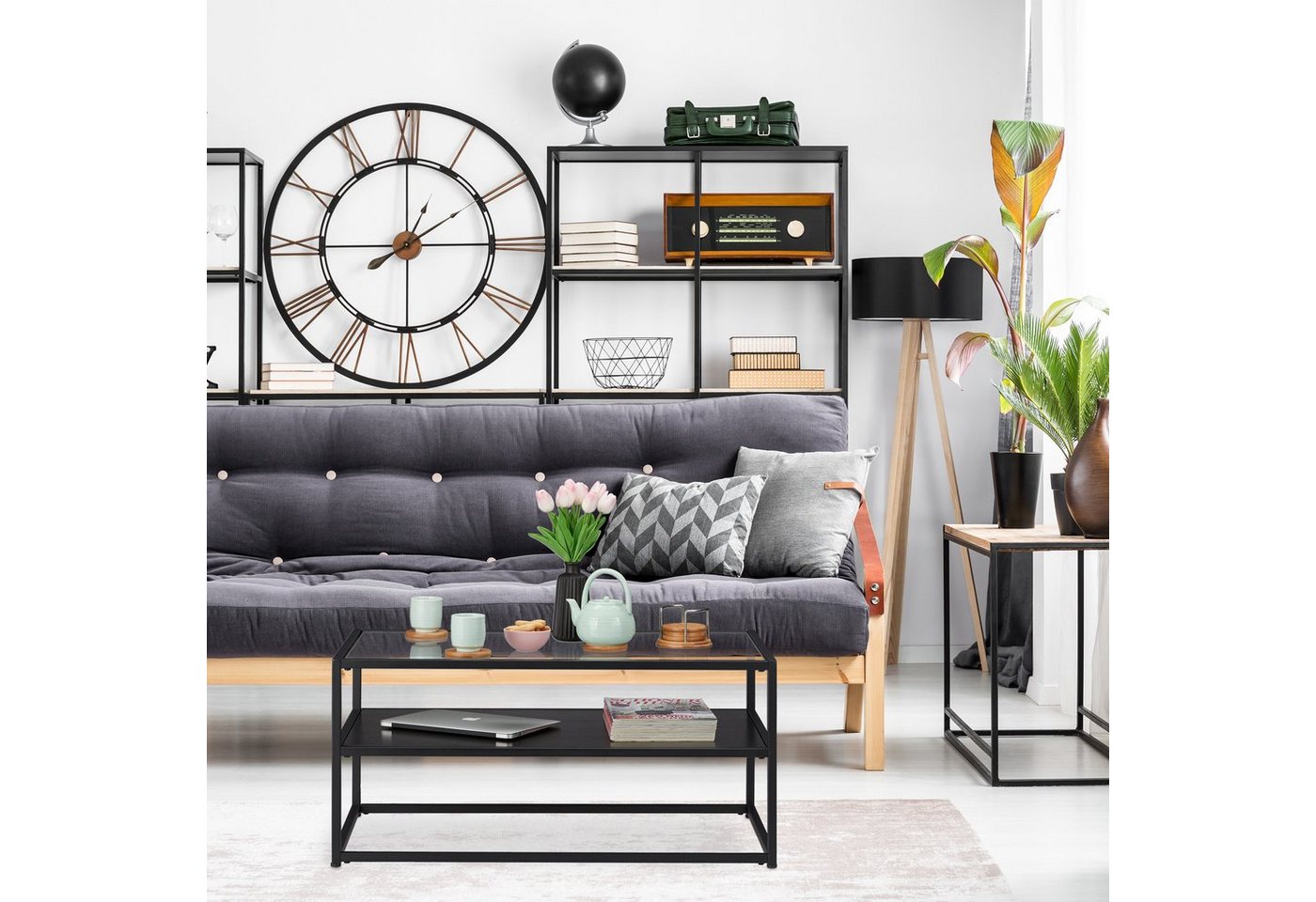 relaxdays Couchtisch Glas (1-St) – Bild 2 von 5