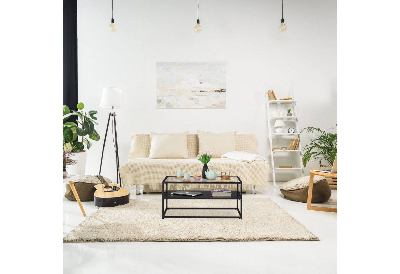 relaxdays Couchtisch Glas (1-St) – Bild 5 von 5