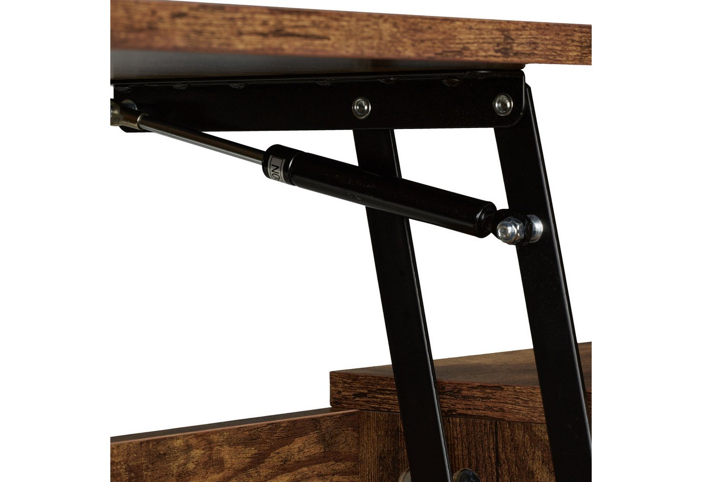 relaxdays Couchtisch mit Stauraum (1-St), Holzoptik – Bild 5 von 5