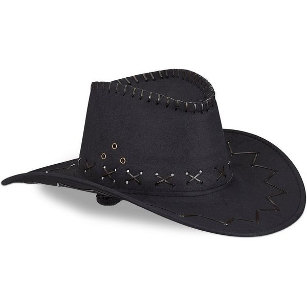 relaxdays Cowboyhut Fasching (1-St) schwarz
