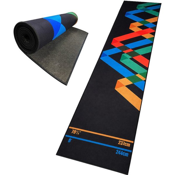 relaxdays Dartmatte Dartteppich mit Abwurfline (1-St), 4
