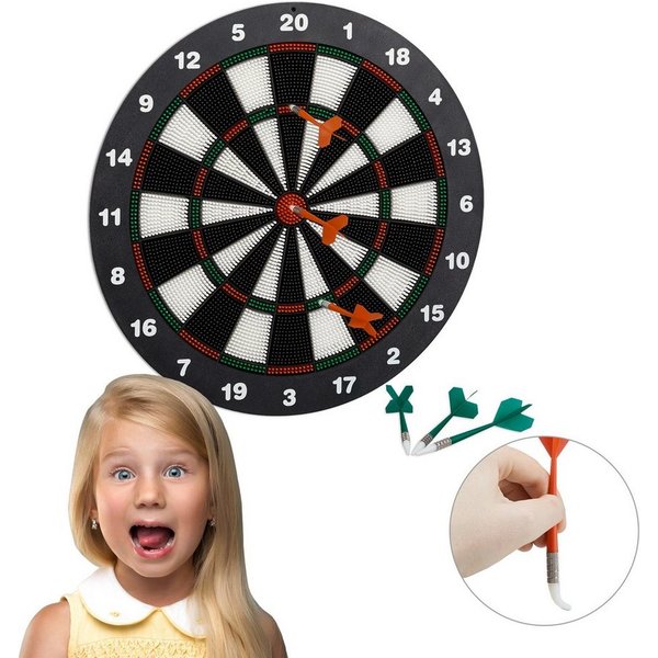 relaxdays Dartscheibe Soft Darts 42 cm, (7-tlg)