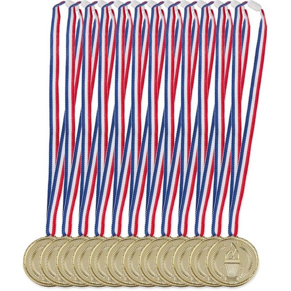 relaxdays Dekoobjekt 24 x Goldmedaille Kinder (12 St)